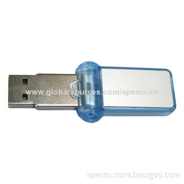 Swivel USB Flash Drive, Customized Packaging Types/Logos Accepted, 256MB to 32GB Capacity